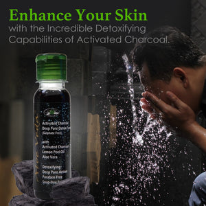 Activated Charcoal Deep Pore Detox Face Wash - Sulphate Free