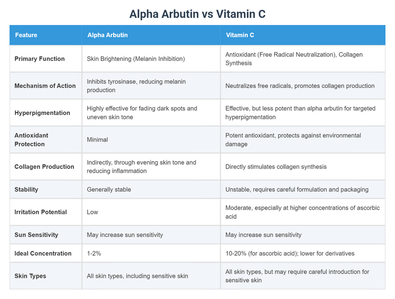 Should Alpha Arbutin Be Used Before or After Vitamin C?
