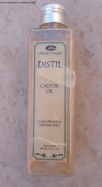 Aloe Veda Distil Cold Pressed Hexane Free Castor Oil Review | FEBRUARY 22, 2016 BY: BHUMIKA