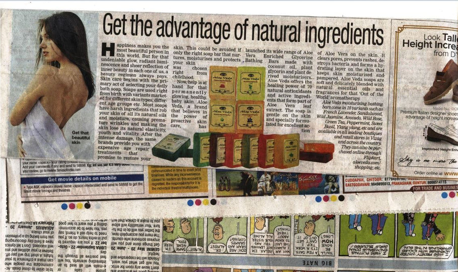 Glycerine Soaps Feature in Bangalore Times