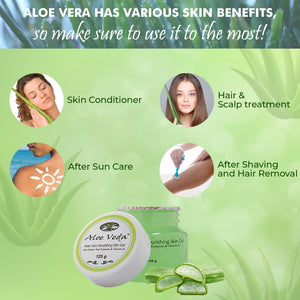 Aloe Vera Nourishing Skin Gel - Combo Pack of 4 X 125 gm