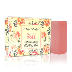 Moisturizing Bathing Bar - Wild Rose with Basil Extracts