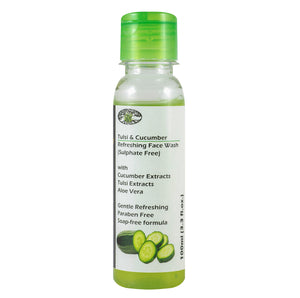 Tulsi & Cucumber Refreshing Face Wash - Sulphate Free, Herbal