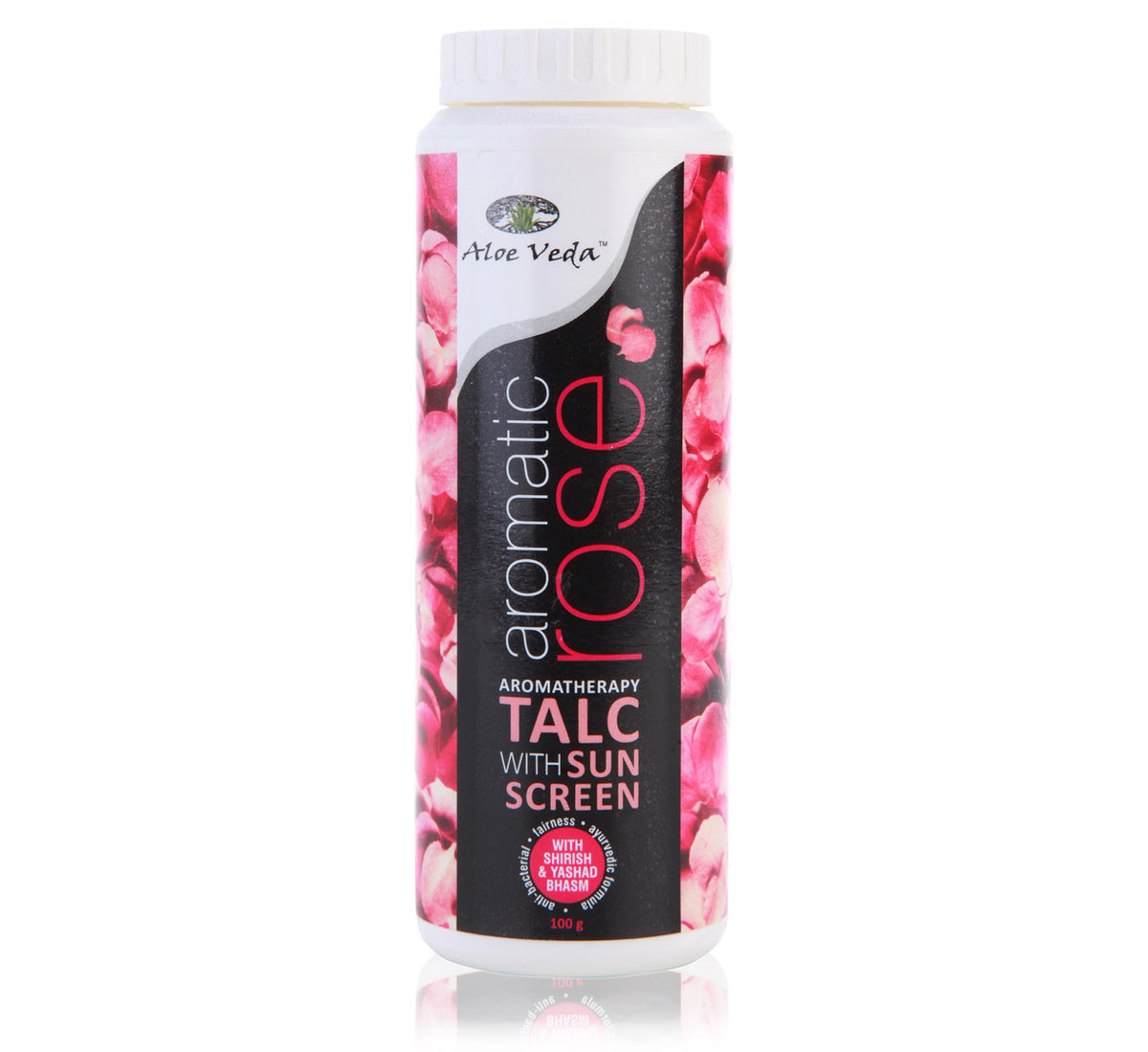 Aromatic Rose Talcum Powder | Aloe Veda