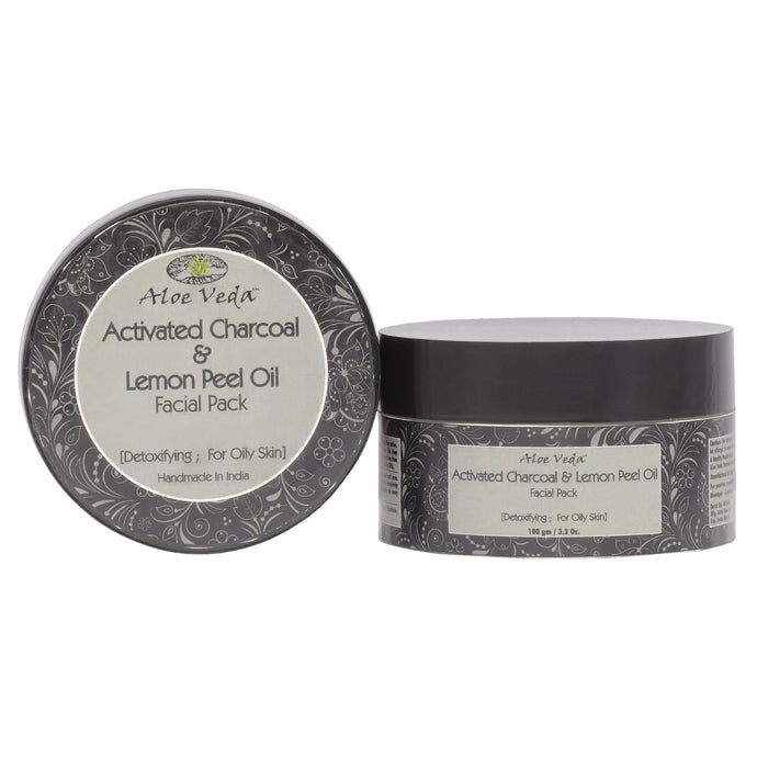 Activated Charcoal & Lemon Peel Detoxifying Face Pack