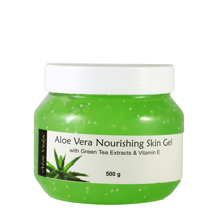 Nourishing Aloe Vera Gel (with Green Tea Extracts & Vitamin E beads) - Jumbo Pack